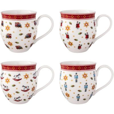 Ensemble de 4 tasses Villeroy & Boch, Delight Anniversary Christmas Collection