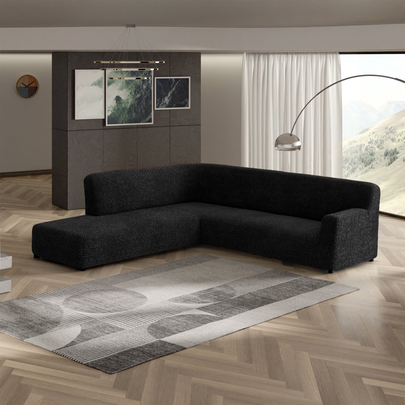 Housse extensible pour méridienne modulaire Stretchy - Facile à nettoyer et durable (méridienne gauche) - Collection Comfort