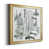 Toile avec cadre or