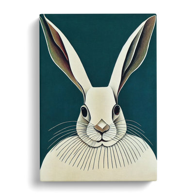 Vintage Hare Art No.1 - Wrapped Canvas Print