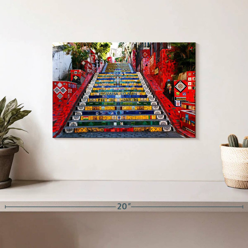 Ravi Escadaria Selaron, 8" H x 12" W