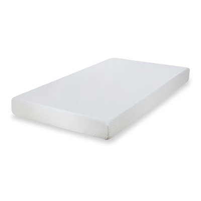 Aysa Queen Size Mattress, Memory Foam, White Polyester Cover, 8 Inch