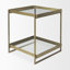 Table de bout en verre avec rangement-1295940197