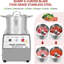 Robot culinaire commercial 1400 W, hachoir à viande électrique de 16 pintes, robot culinaire avec corps et lame en acier inoxydable, gants, brosse, 110 V
