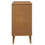 Barwen Solid Wood 80 cm W Chest of 3 Drawers