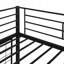Lit mezzanine simple en métal avec bureau et grille en métal-966541711