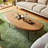 Oval living room coffee table