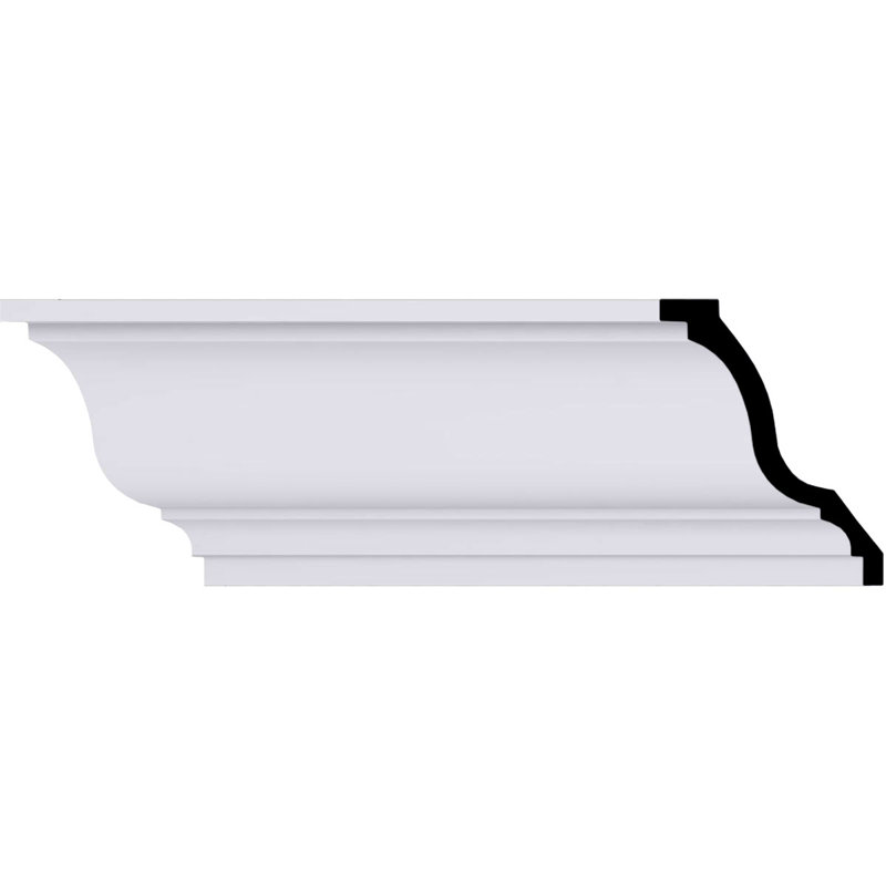 Moulure couronnée H 7 3/8 po x P 5 3/4 po x F 9 1/4 po x L 94 1/2 po