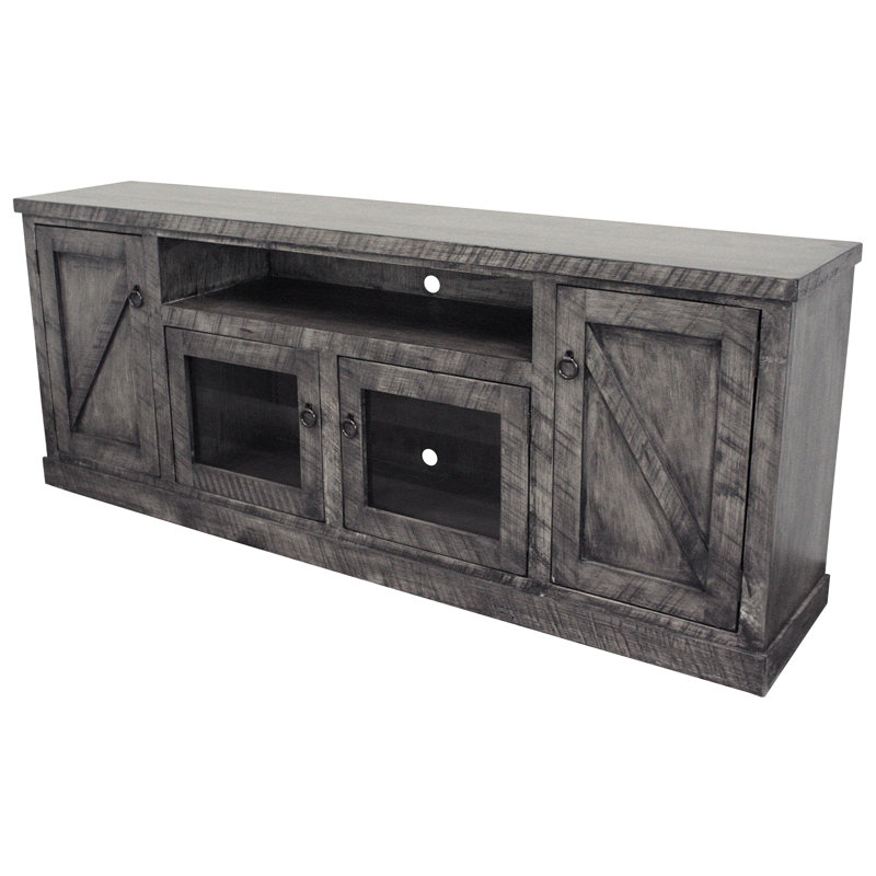 Bolebroke Unfinished TV Stand for TVs up to 88", Dark Blue