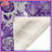 Purple Floral Patchwork Blankets-127457611