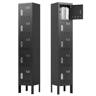 5 Door Metal Locker Lockable Steel Locker