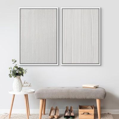 «Tan Black Grunge Paint Stroke», 2 pièces sur toile