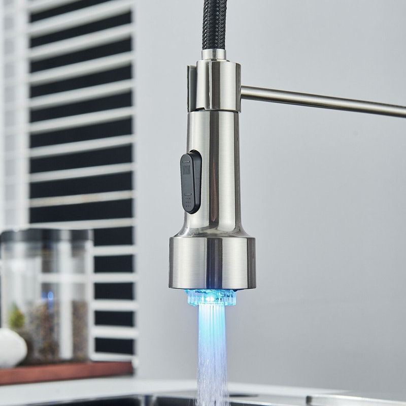 Senlesen Pull Down Kitchen Faucet, Brushed Nickel