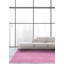 Tapis rose en laine noué à la main de conception unique 2000 pi 5 pi 7 po x 9 pi 7 po Okun