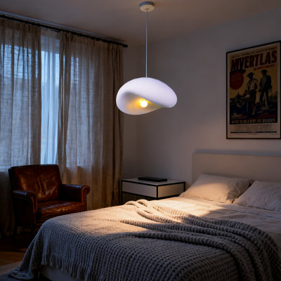 3-Light White Pendant Light, Minimalist Art Pendant Light