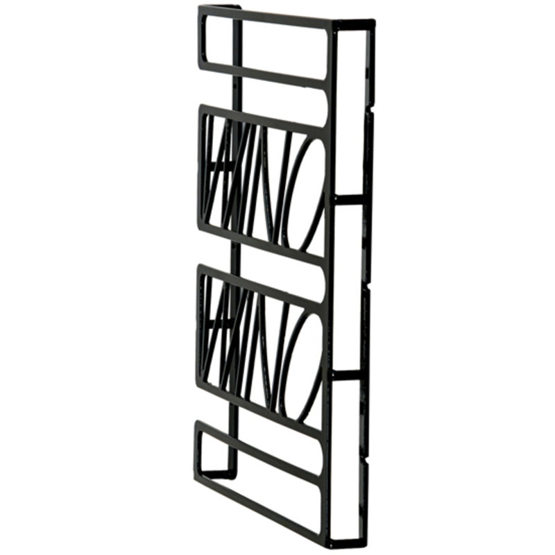 Zaahir Hanging Wine Glass Rack Black