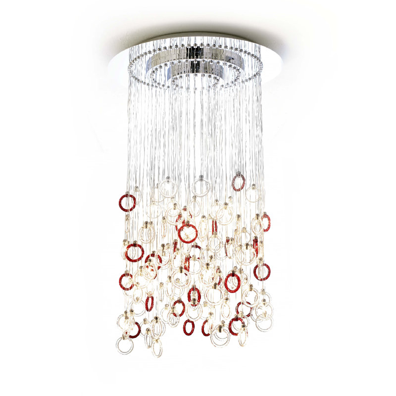 27 - Light Chandelier, Multi-coloured