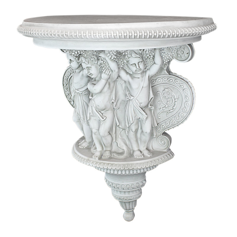 Console murale chérubins jouant of the wine harvest sculpturale