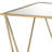 Square End Table With Metal Base