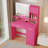 Vanity Desk With Mirror And Led Light Strip; Dressing Table With Large Drawer-1232016702
