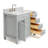 Aberdeenshire 36" Single Bathroom Vanity with Carrara White Marble Top-85364264