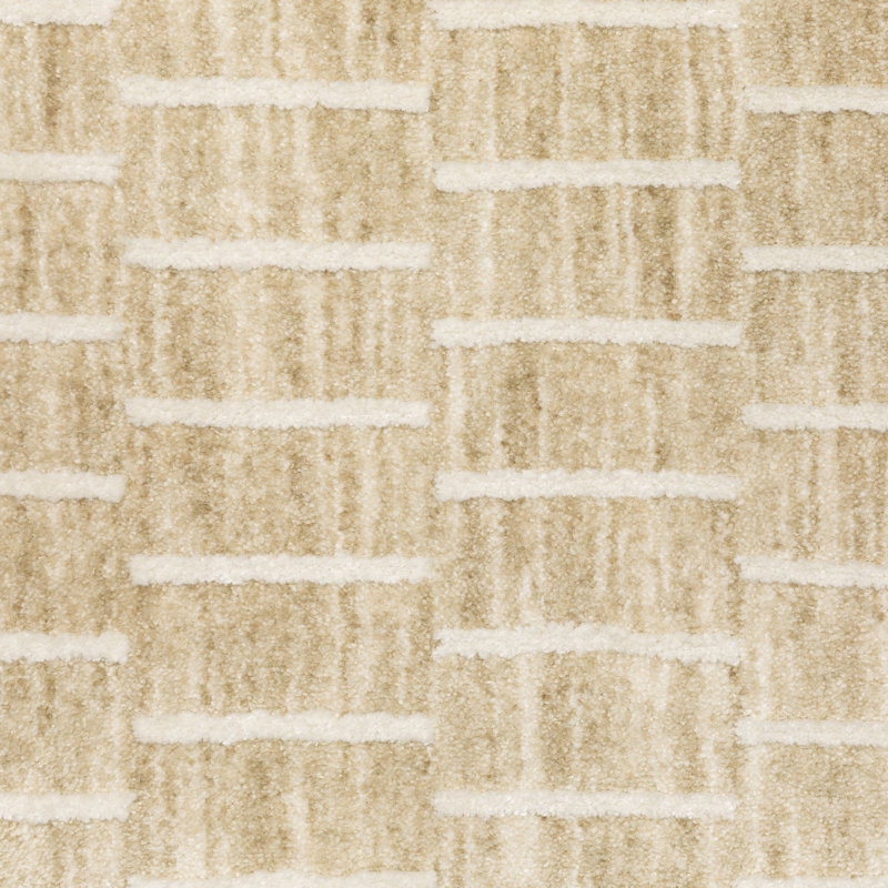 Tapis or / beige à motif géométrique moderne Orion, Rectangle 3 pi 3 po x 5 pi
