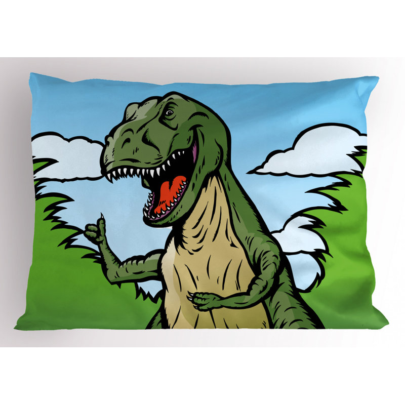 Dino Polyester Sham Set, Twin