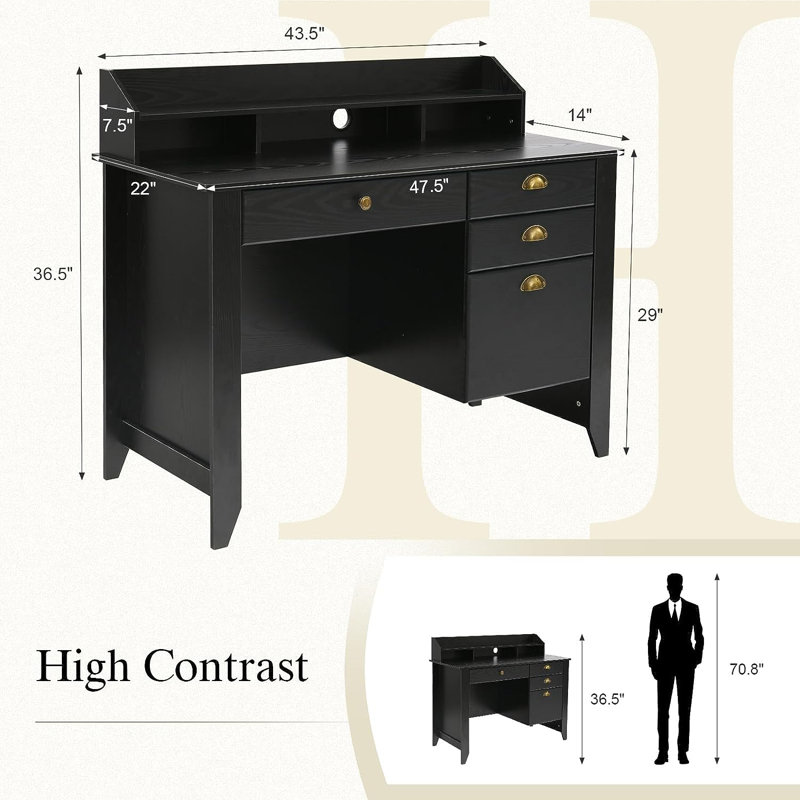 Mya-Jane Computer Desk, Brown