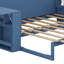 Lit de jour avec bureau amovible, tiroirs de rangement et table d'appoint hydraulique-469426681-469426680