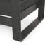 Extérieur en aluminium avec coussins foncés - style eau - couverture et capitonnage horizontal