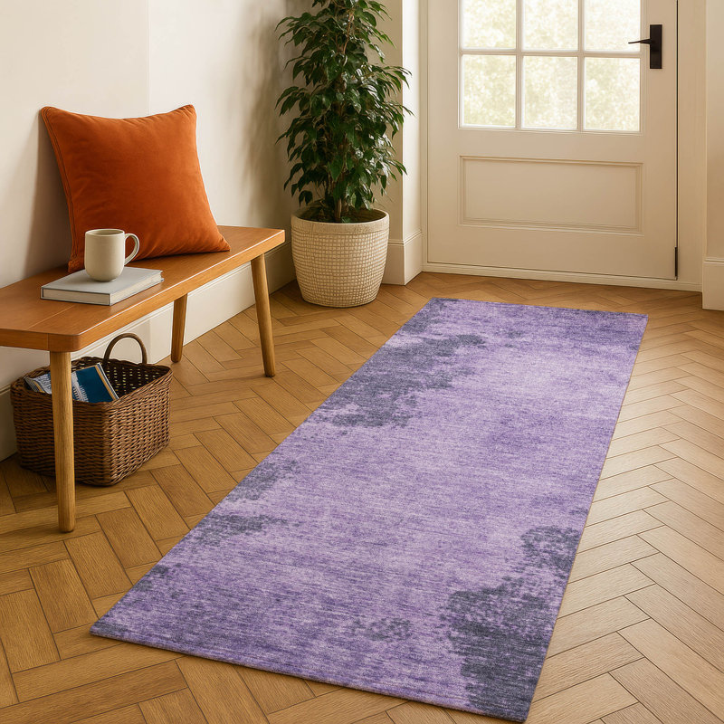Premium Machine Washable Mayfield AMF1913 Abstract Rug, Runner 2'3" x 7'6"