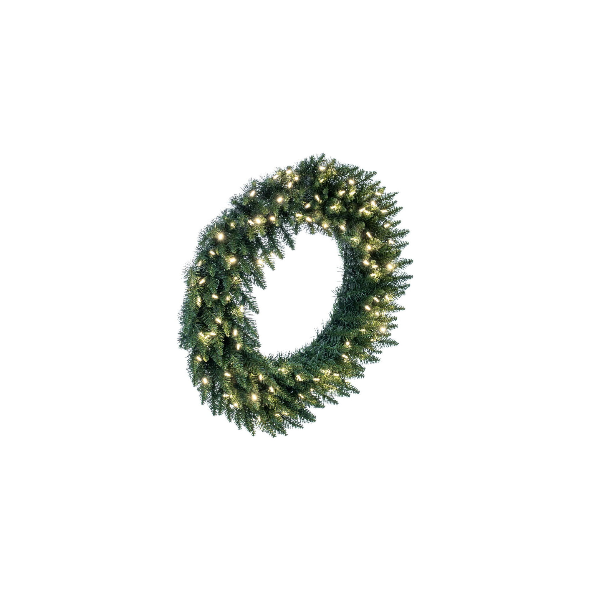 Peabody Artificial Fir Wreath,  Warm Clear, 36"