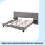 Lit plateforme avec tête de lit, lit plateforme tapissier moderne en velours avec 2 tables de chevet-1770430116
