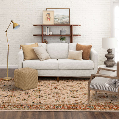 Spice Market Koyna Plush Pile Stain/Fade Resistant Polyester Woven Ornamental Indoor Area Rug