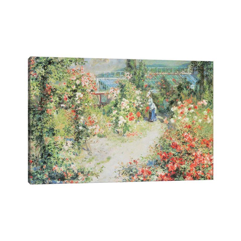 The Conservatory by Pierre-Auguste Renoir - Painting on Canvas, Wrapped Canvas, 30.48cm H x 45.72cm W x 1.91cm D