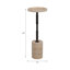 Table haute en travertin Braxton Comino-844963322