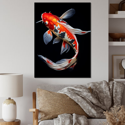 «Armina Coral Kois Fish Vibrant Splendor II», reproduction sur toile tendue