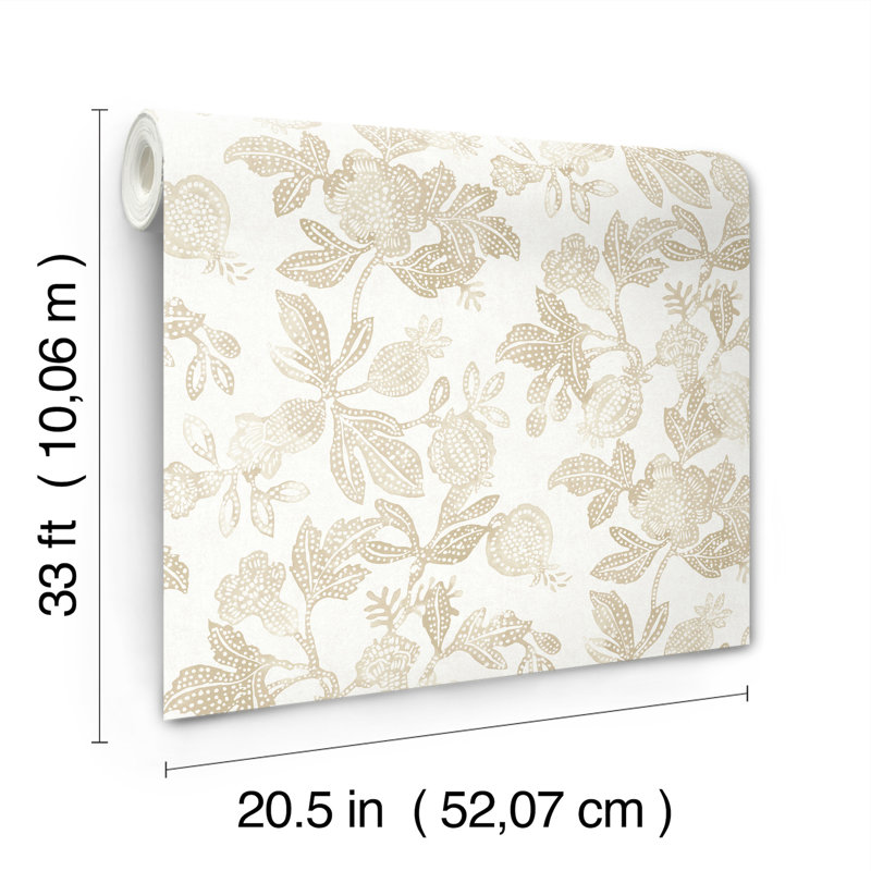 Destin Stripe Wallpaper, Champagne 