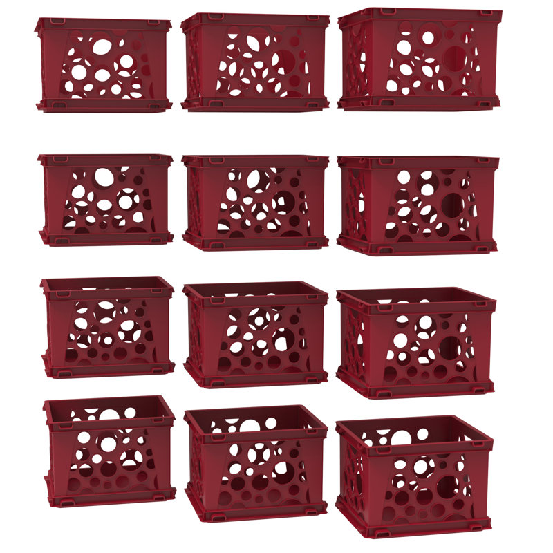  Mini caisse, rouge, paquet de 12, Rouge