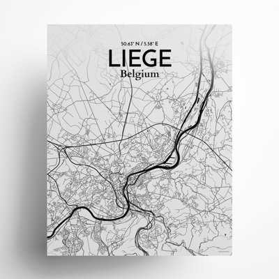 «Liege City Map», impression