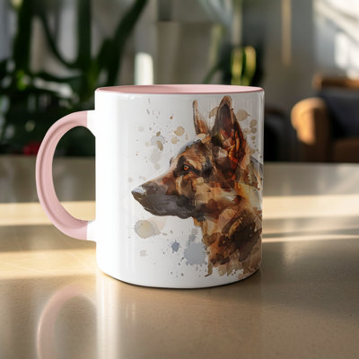 11oz Watercolour Airedale Terrier Design Coffee Mug