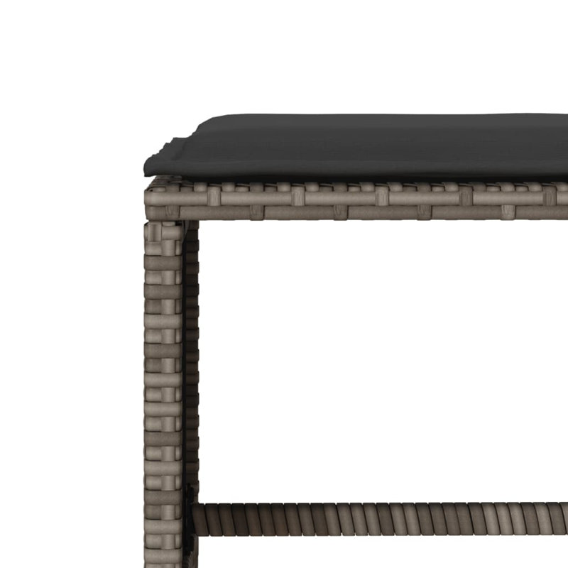 Ensemble de canapé de patio avec coussins 6 pièces Ebern Designs, Gris clair / jaune, Noir, noir, noir, noir