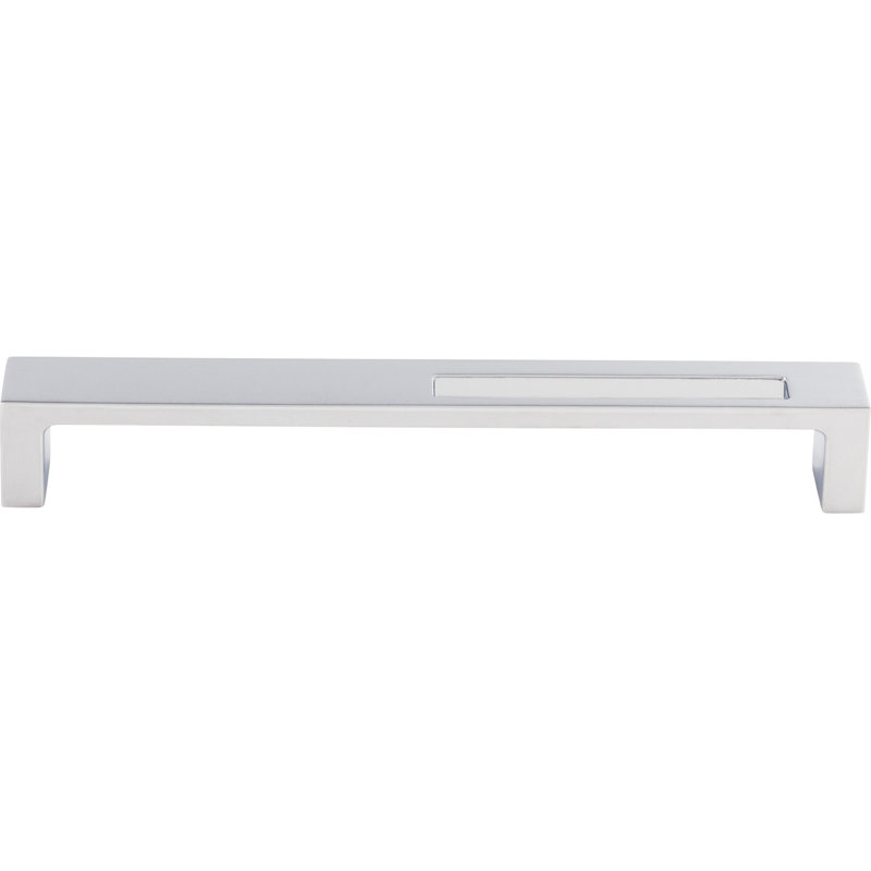 Modern Metro Slot Bar pull, 7" Center to Center, Polished Chrome