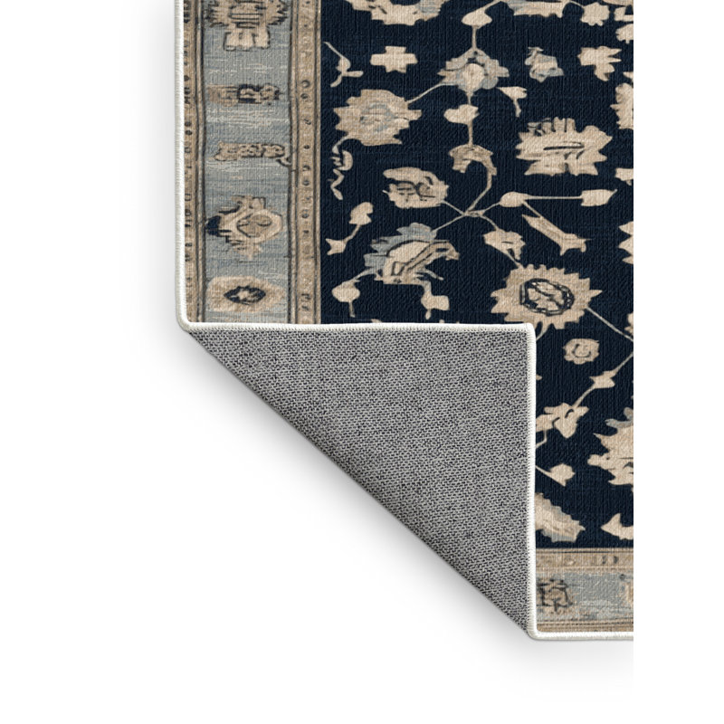 Tapis beige surteint lavable à la machine, Carré 4 pi