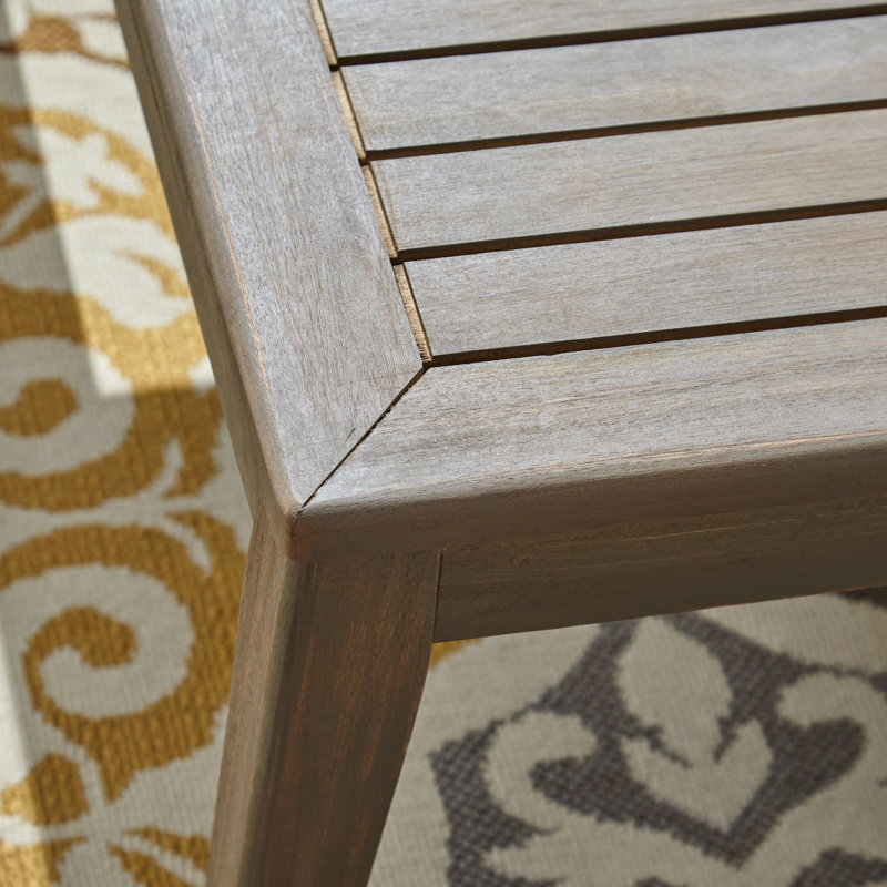Ensemble de conversation pour patio 4 personnes Ajanai Acacia, Gris et gris foncé