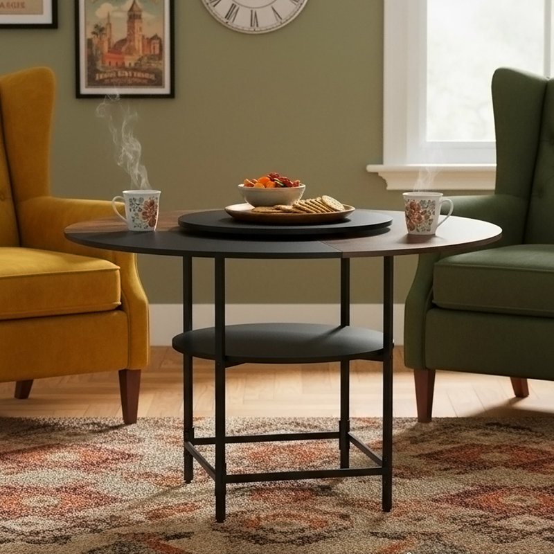 Metal Base Dining Table