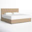 Lit plateforme tapissier avec rangement Cletus-1705430284