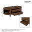 Oval Coffee Table with Storage