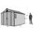 8 FT. W x 12 FT.D Resin Outdoor Storage Shed, Large Resin Sheds With Floor