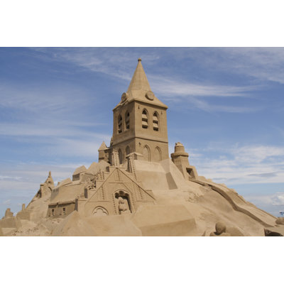 Huge Sandcastle - Wrapped Canvas Print